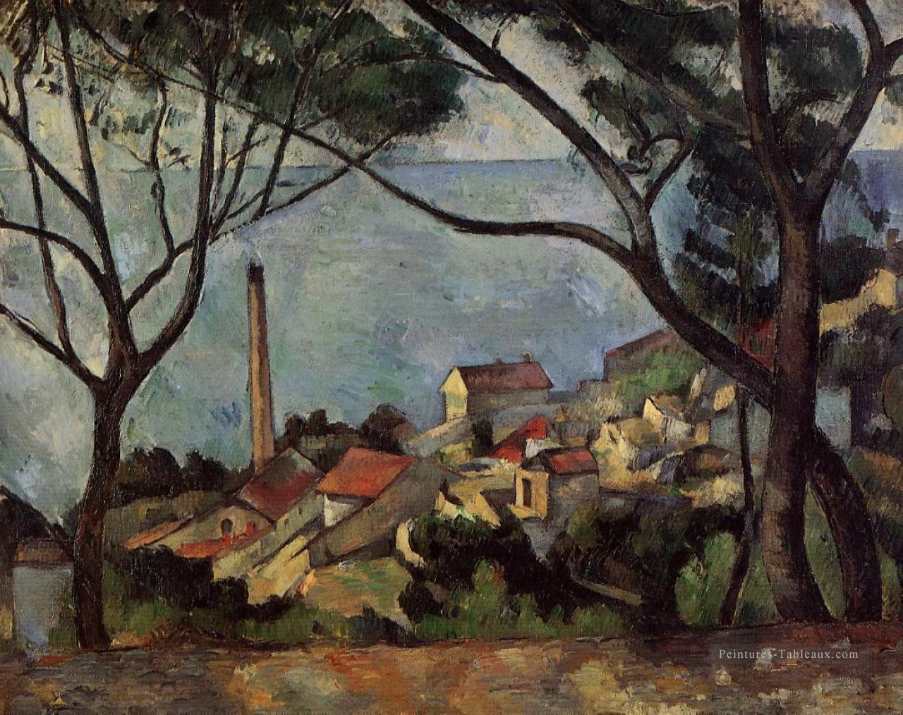 La mer à la plage Estaque Paul Cézanne Peintures à l'huile